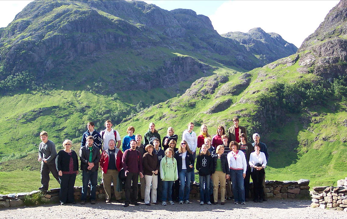 Teri Aitchison sharing a memory with Zionsville Orchestra exploring Glen Coe, Scotland.