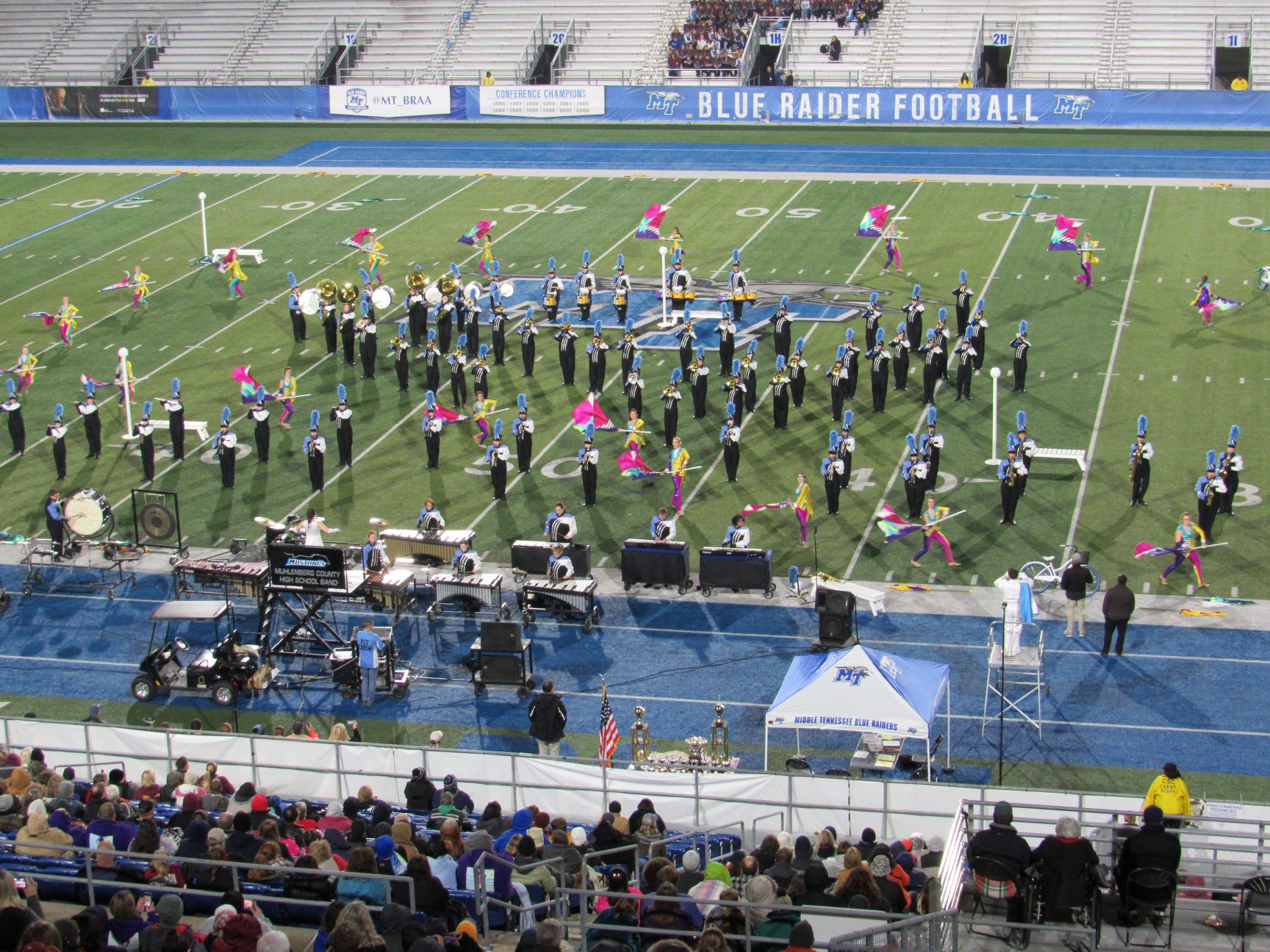 Muhlenberg County HS performs at the MTSU Contest of Champions prelims. The group is under the direction of Troy Stovall.