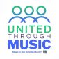 Music in Our Schools Month graphic that reads "United Through Music"