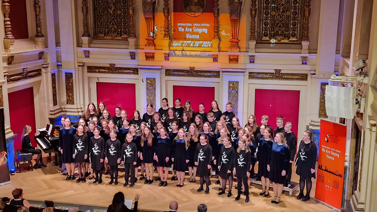 choir singing at a We Are Singing competition