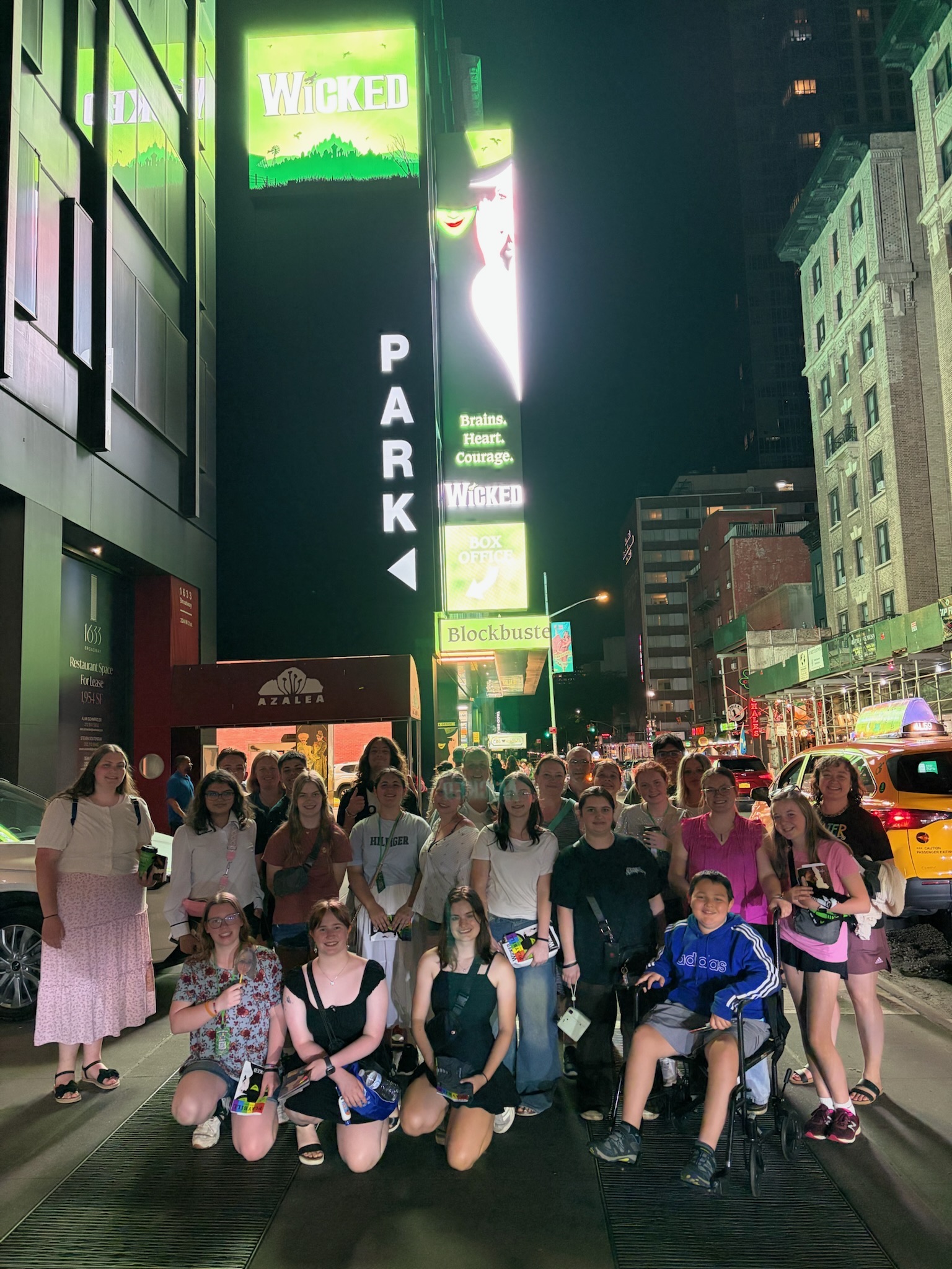 Students in Times Square NYC