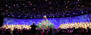 Carmel HS Choir and Terre Haute North Vigo HS Choir Take the Stage at EPCOT’s Candlelight Processional