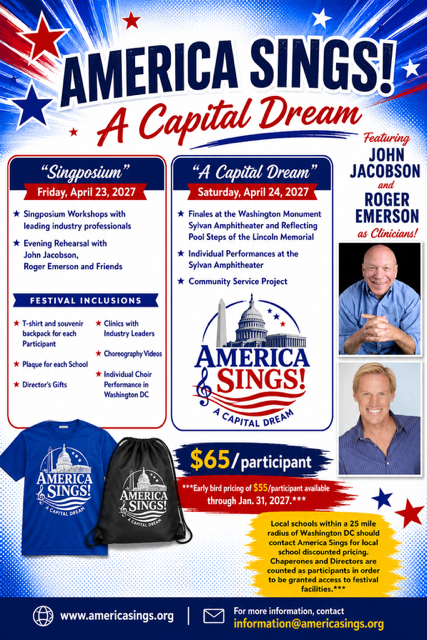 America Sings! A Capital Dream