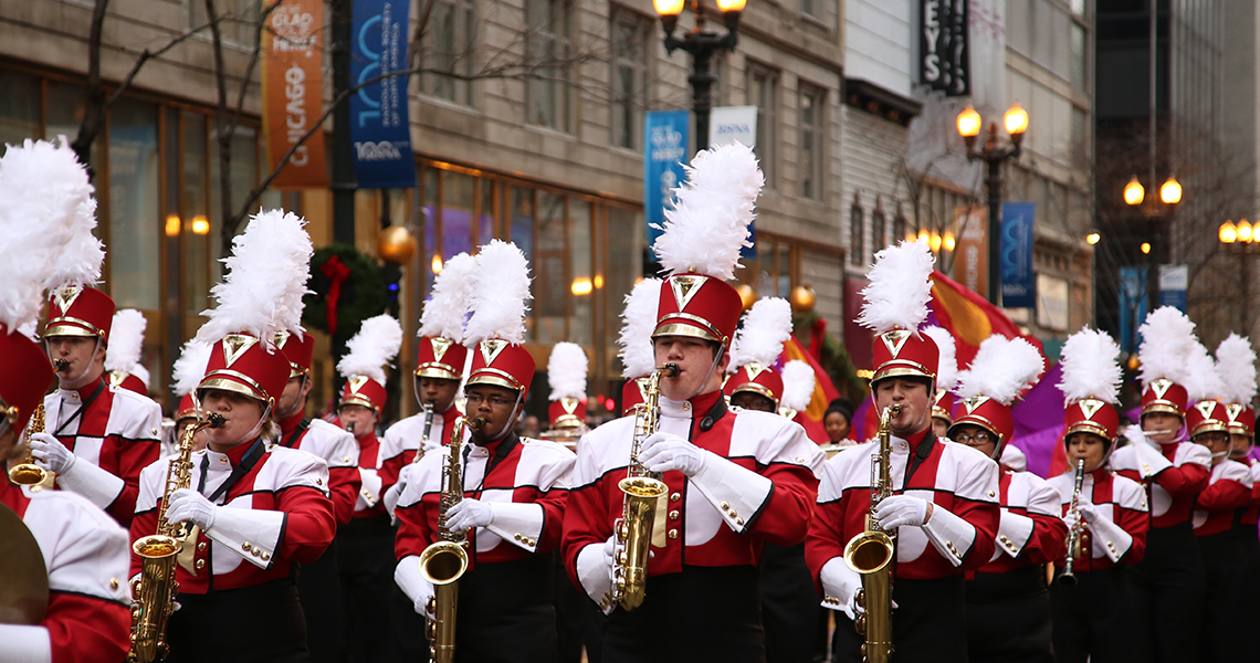 Chicago Thanksgiving Parade Marching Band Parade Performance Opportunities