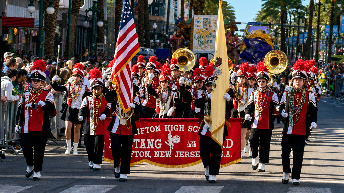 Krewe of Argus Mardi Gras Parade Band Travel