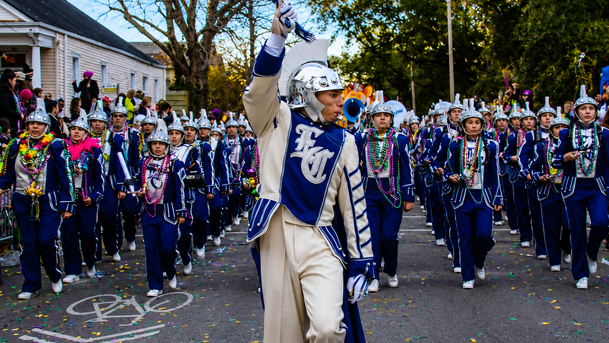Krewe of Argus Mardi Gras Parade Band Travel