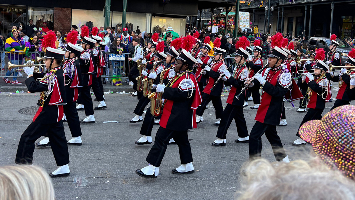 Mardi Gras Parade Band Travel