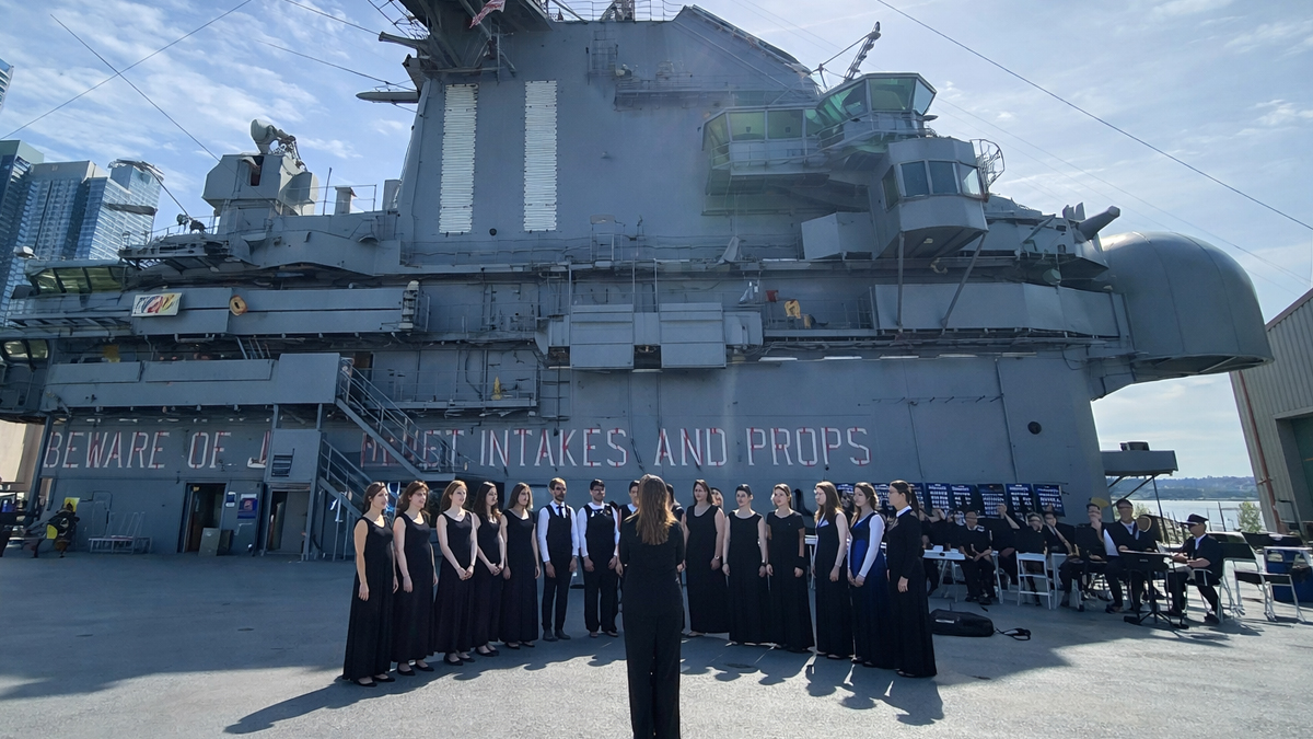 Student Choir Performance Opportunities to USS Intrepid