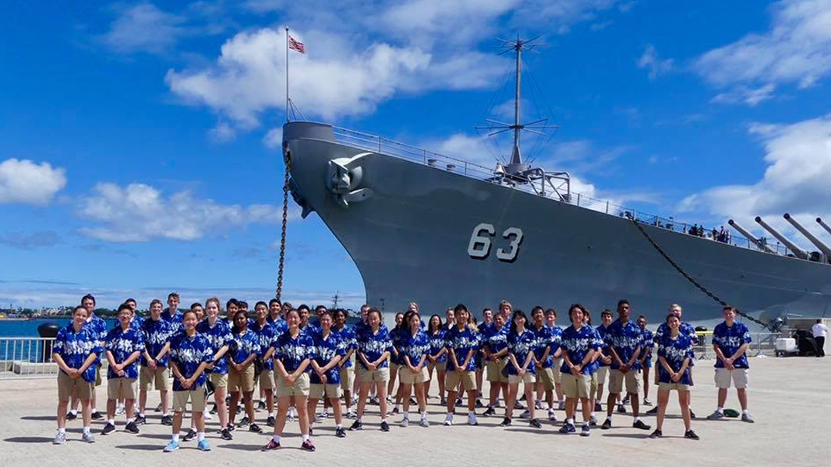 Student Choir Performance Opportunities to USS Missouri