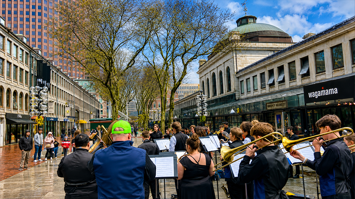 Boston Faneuil Hall Marketplace Performance Travel for Student Music Groups