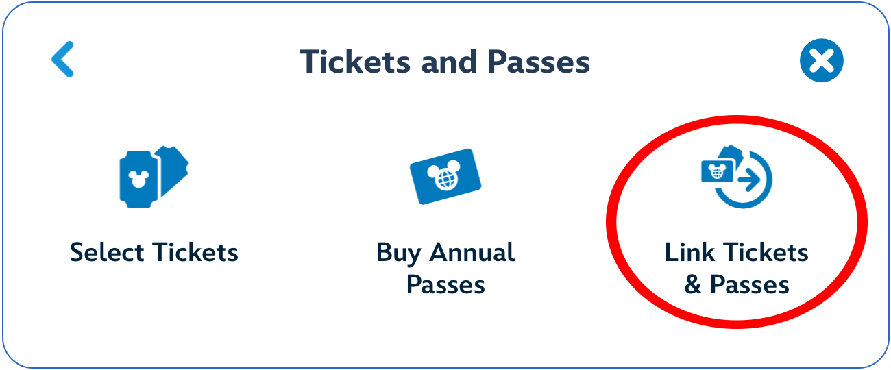 MyDisneyExperience app click on the Menu icon